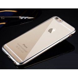 Apple iPhone 6s 6 4.7 Crystal Clear Electroplate Hybrid Soft Case (Silver)